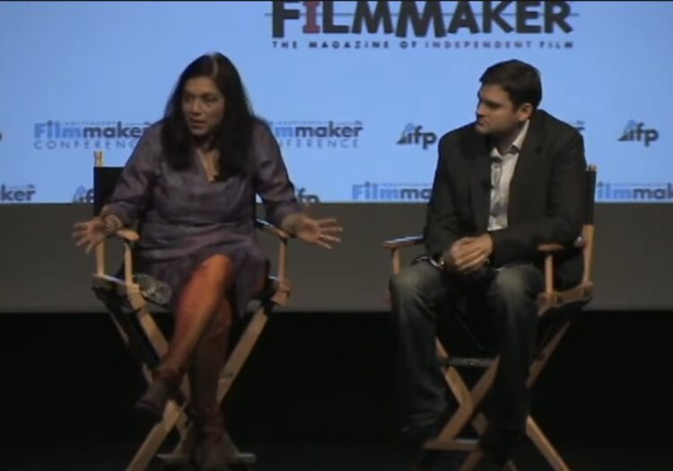 Mira Nair in working with her crew